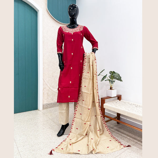 Raw Silk Suit Set