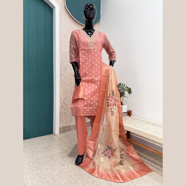 Raw Silk Suit Set