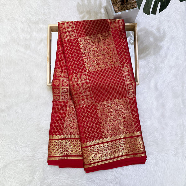 Pure Mysore Crepe Silk Saree