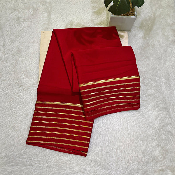 Pure Mysore Crepe Silk Saree