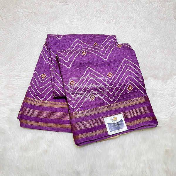 Sequence Work Dola Silk Saree