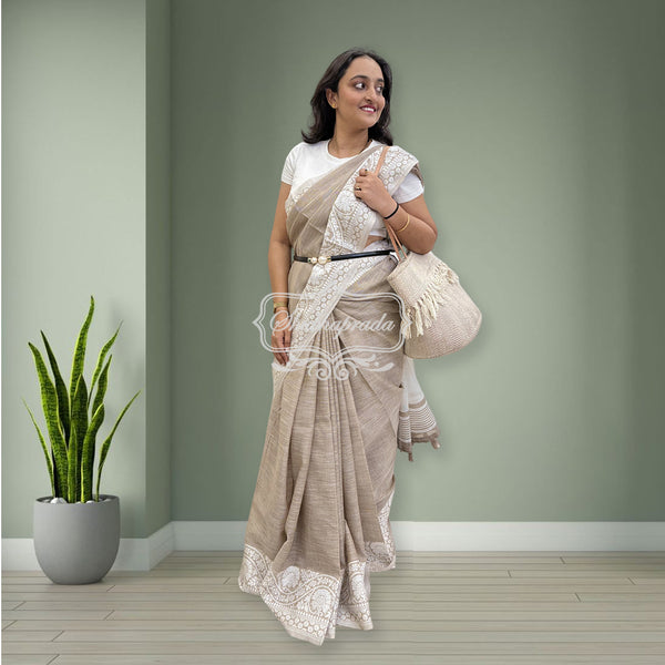 Linen Cotton Saree