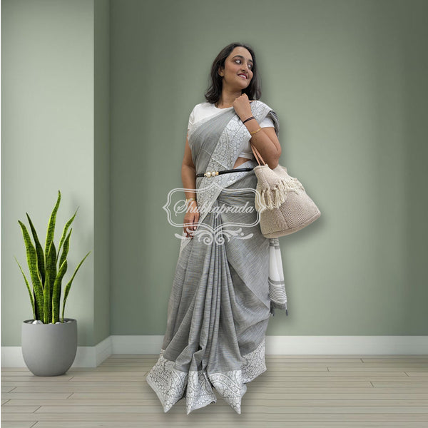 Linen Cotton Saree