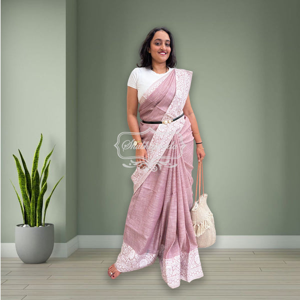 Linen Cotton Saree