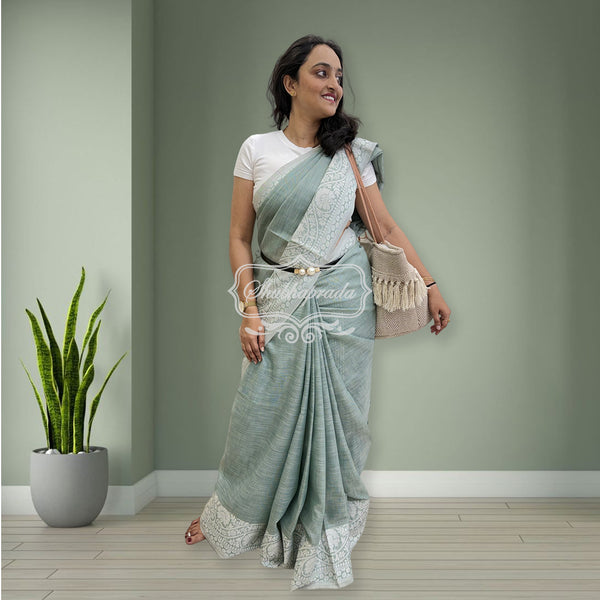 Linen Cotton Saree