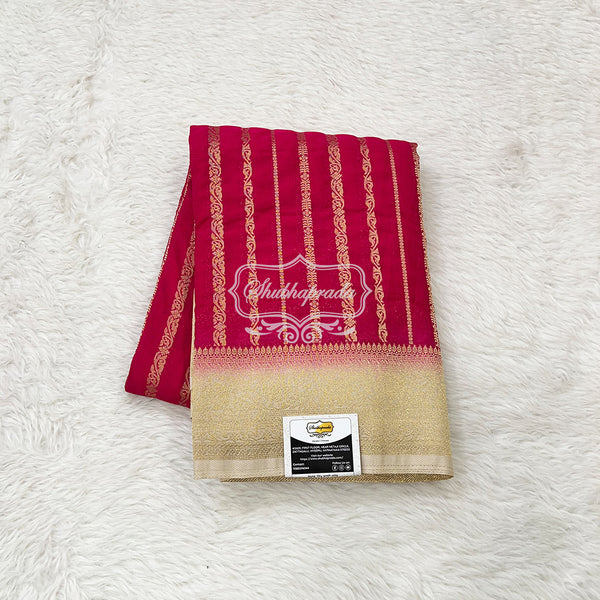 Premium Banarasi Georgette Saree with Rich Pallu and Border
