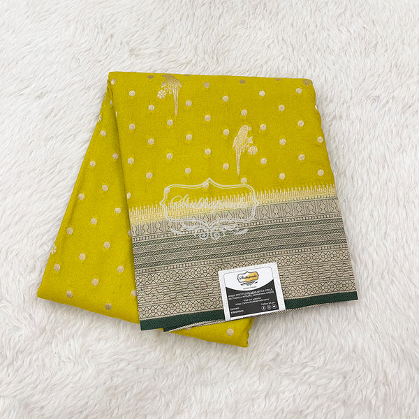 Banarasi Georgette Saree with Golden Weave Butta and Parrot