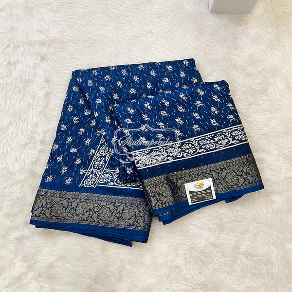 Floral Print Dola Silk Saree