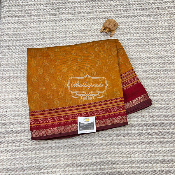 Soft Cotton Saree with Floral Print