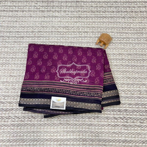 Soft Cotton Saree with Floral Print