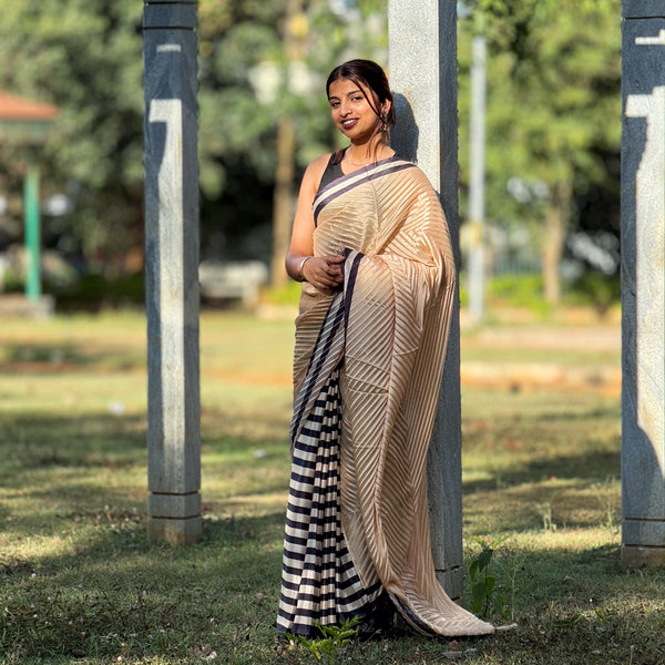 Crush Satin Blend Saree
