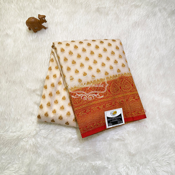Banarasi Georgette Saree with Rich Pallu and Golden Butta