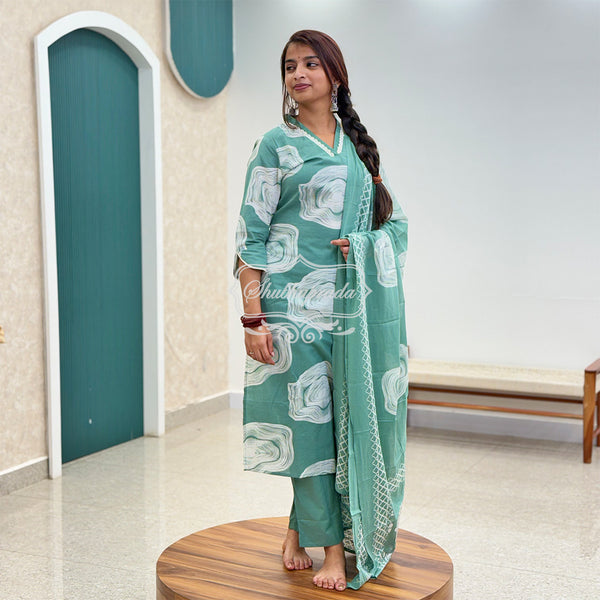 Featuring Fully Elegant Cotton Suit Set
