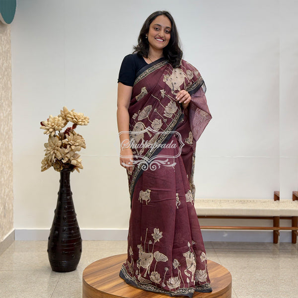 Pichwai Premium Chanderi With Kanta Work