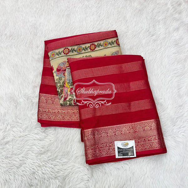 Kalamkari Chiffon Saree