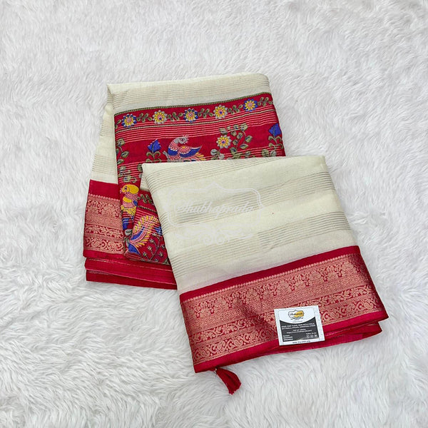 Kalamkari Chiffon Saree