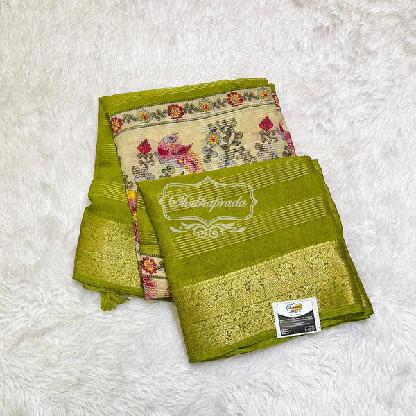 Kalamkari Chiffon Saree