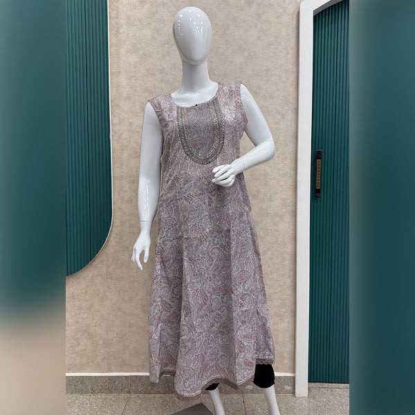 Sleeveless Cotton Kurti